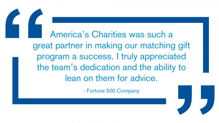 Client testimonial matching gifts Client testimonial matching gifts