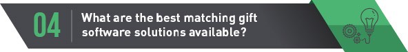 What are the best matching gift software solutions available? Double the Donation-America's Charities-matching gifts-header4.jpg